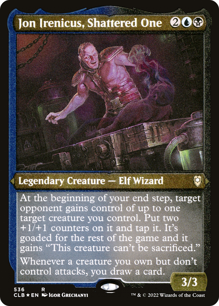 Jon Irenicus, Shattered One (CLB-536) - Commander Legends: Battle for Baldur's Gate Etched Foil