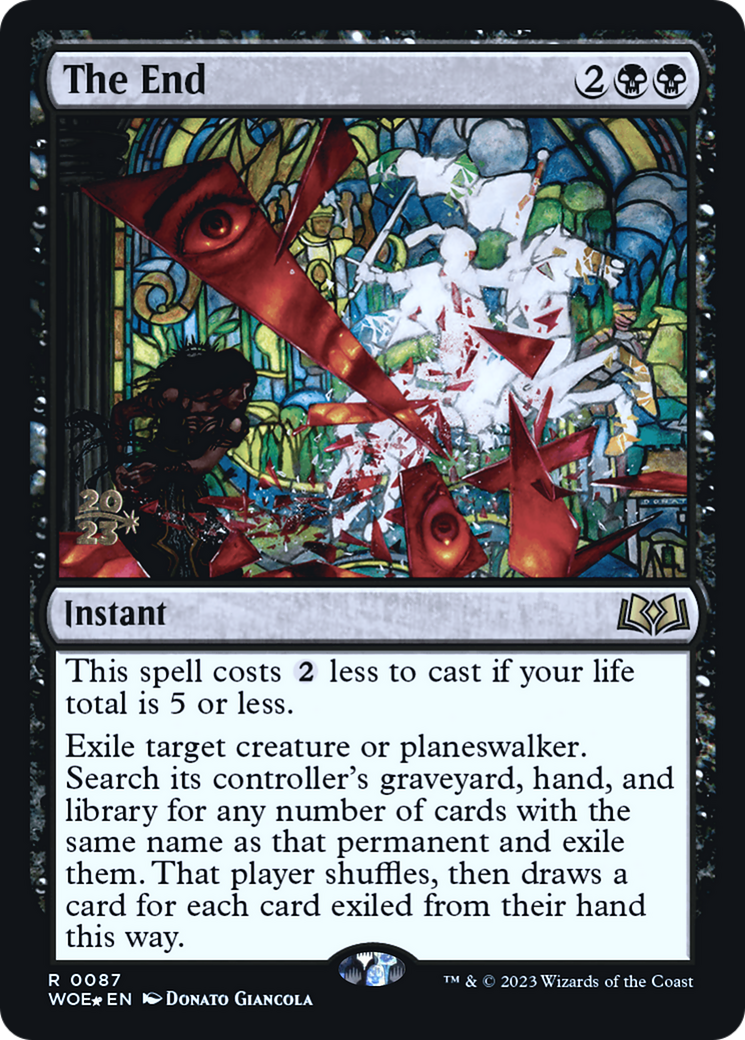 The End (PRE-087) - Wilds of Eldraine Promos (Prerelease) Foil