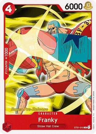 (ST01-010) Franky - Super Pre-Release Starter Deck 1: Straw Hat Crew Normal