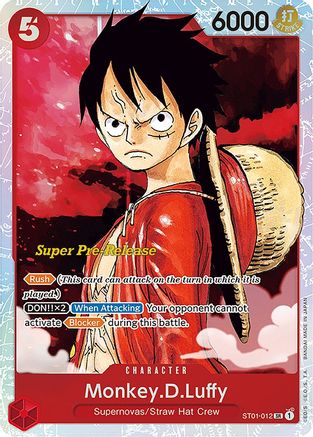 Monkey.D.Luffy (012) (ST01-012) - Super Pre-Release Starter Deck 1: Straw Hat Crew Foil