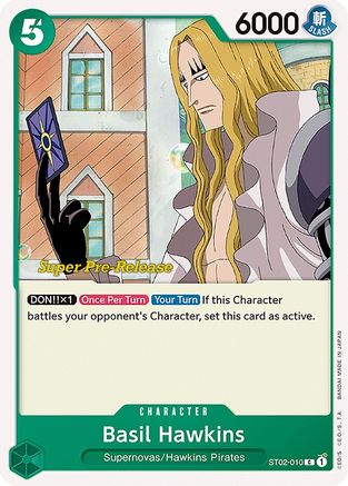 (ST02-010) Basil Hawkins - Super Pre-Release Starter Deck 2: Worst Generation Normal