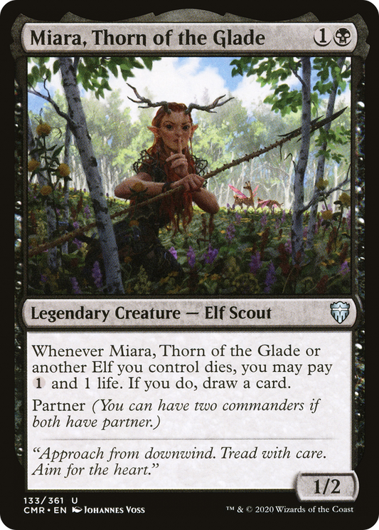 Miara, Thorn of the Glade (CMR-133) - Commander Legends Foil