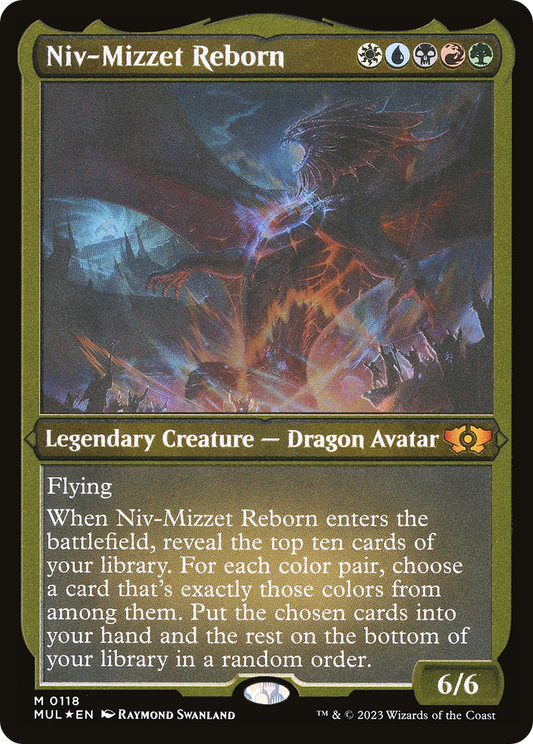 Niv-Mizzet Reborn (Foil Etched) (MUL-118) - Multiverse Legends Foil