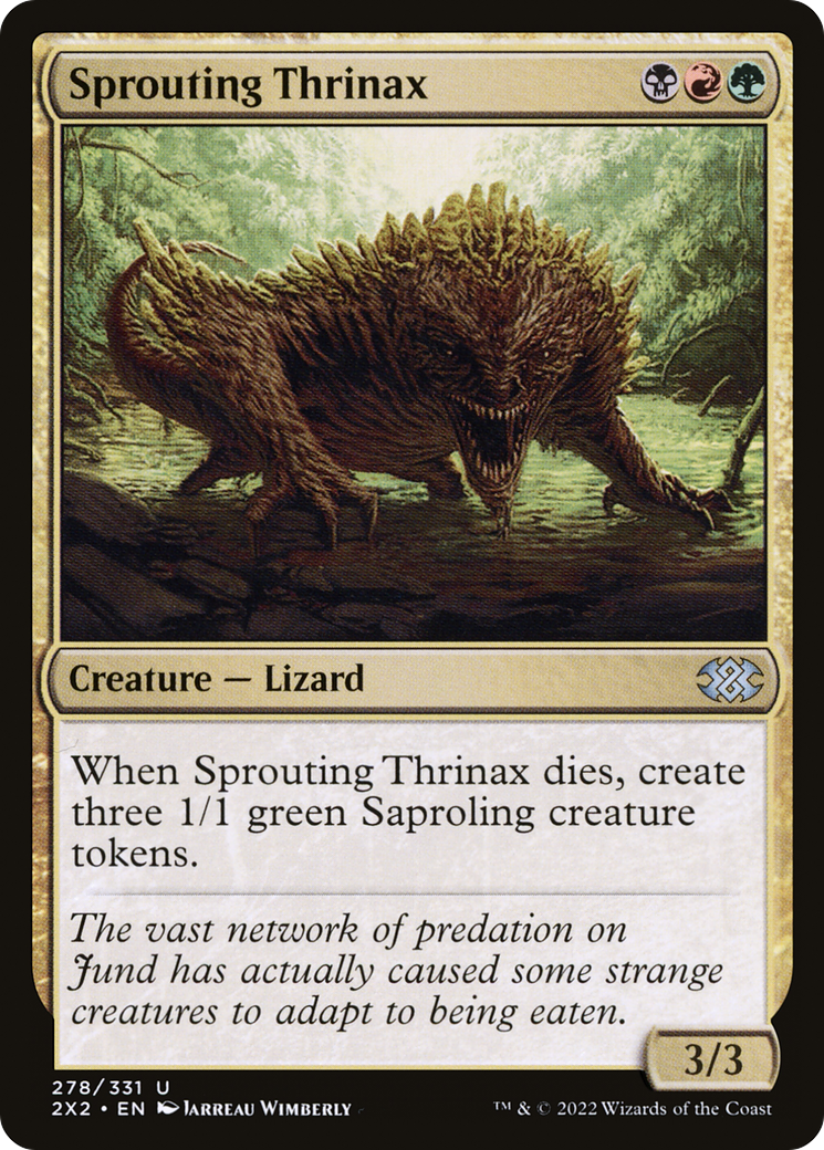 Sprouting Thrinax (2X2-278) - Double Masters 2022 Foil