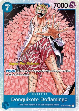 Donquixote Doflamingo (ST03-009) - Super Pre-Release Starter Deck 3: The Seven Warlords of the Sea Foil