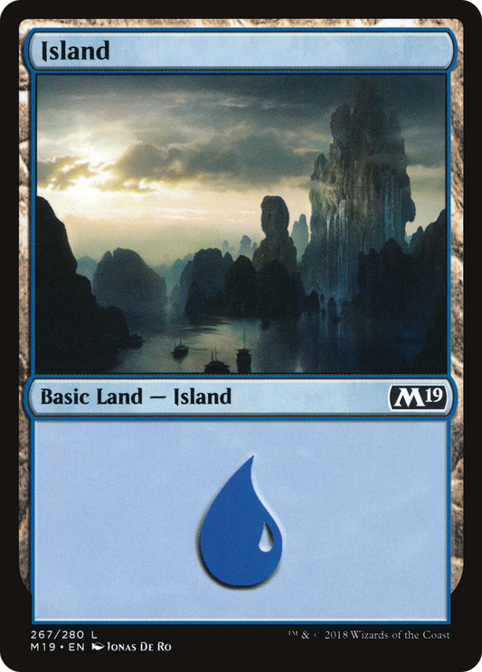 Island (M19-267) - Core Set 2019 Foil