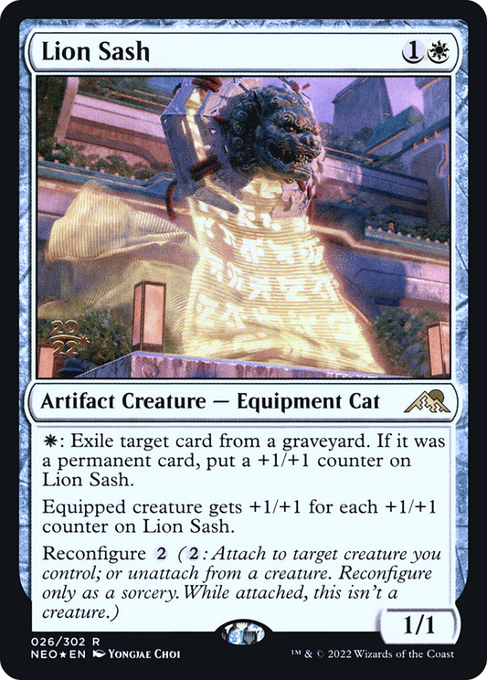 Lion Sash (PNEO-26S) - Kamigawa: Neon Dynasty Promos Foil