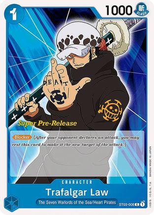 Trafalgar Law (ST03-008) - Super Pre-Release Starter Deck 3: The Seven Warlords of the Sea