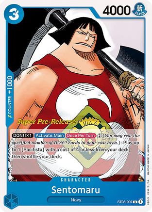 Sentomaru (ST03-007) - Super Pre-Release Starter Deck 3: The Seven Warlords of the Sea