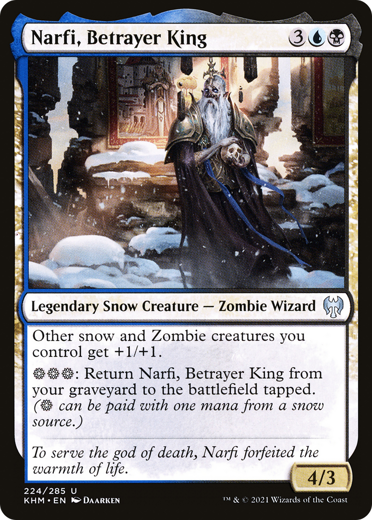 Narfi, Betrayer King (KHM-224) - Kaldheim: (snow)