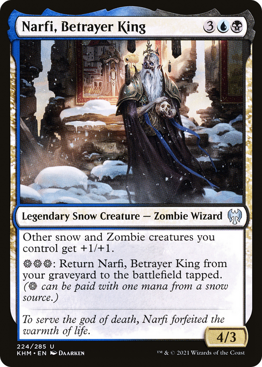 Narfi, Betrayer King (KHM-224) - Kaldheim: (snow)