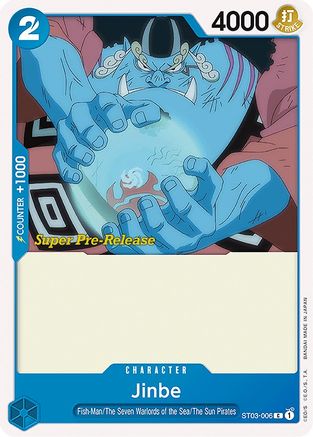 (ST03-006) Jinbe - Super Pre-Release Starter Deck 3: The Seven Warlords of the Sea Normal