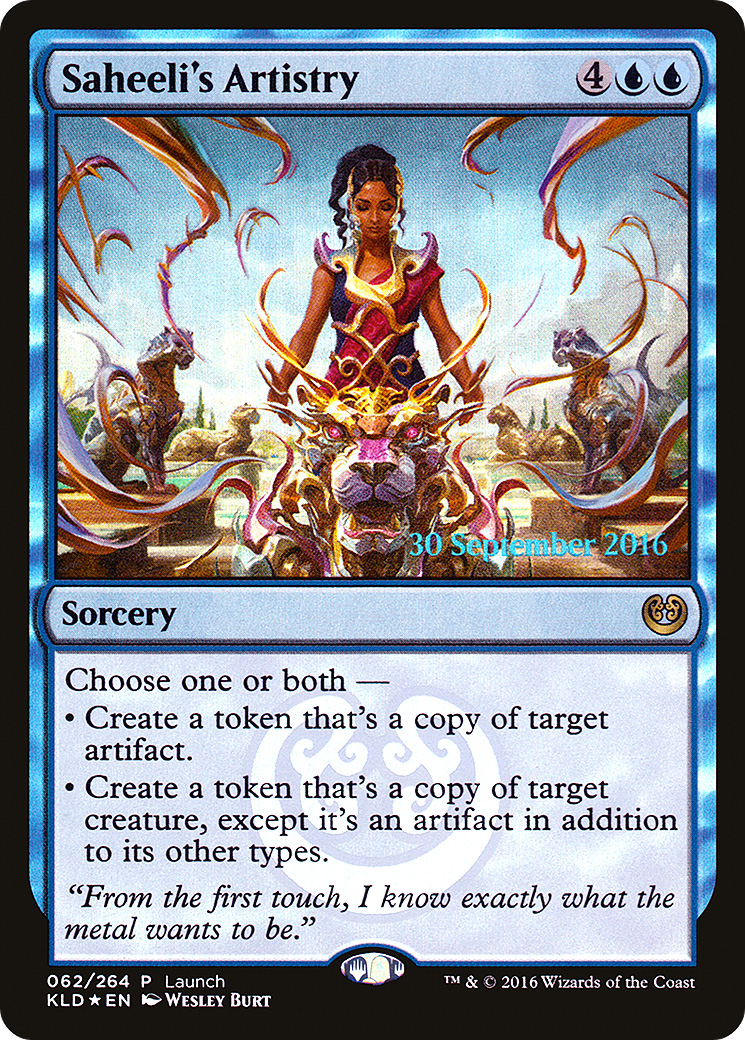 Saheeli's Artistry (LARP-062) - Kaladesh Promos Foil (Release)