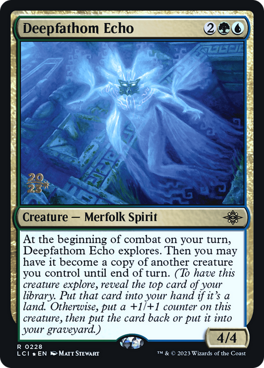 Deepfathom Echo (PRE-228) - The Lost Caverns of Ixalan Promos (Prerelease) Foil