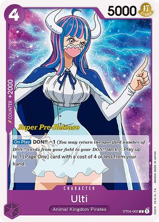 (ST04-002) Ulti - Super Pre-Release Starter Deck 4: Animal Kingdom Pirates Normal