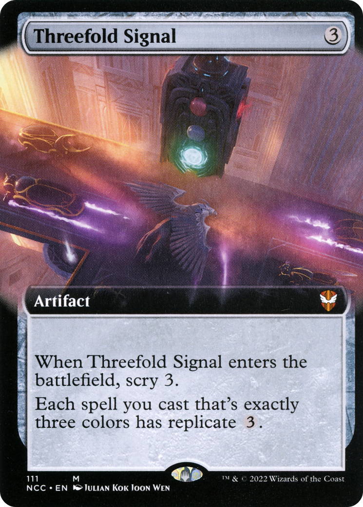 Threefold Signal (NCC-111) - New Capenna Commander: (Extended Art) Foil