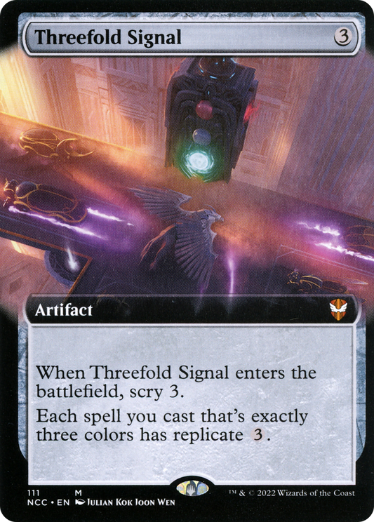 Threefold Signal (NCC-111) - New Capenna Commander: (Extended Art)