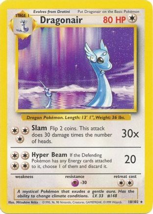 Dragonair 018/102 - Base Set Normal - Rare