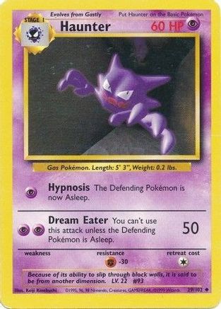 Haunter - 029/102 - Base Set Normal