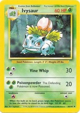 Ivysaur - 030/102 - Base Set Normal