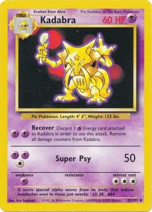 Kadabra - 032/102 - Base Set Normal