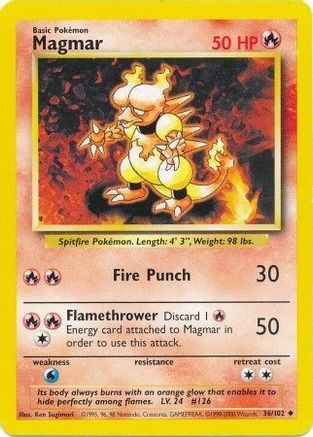 Magmar - 036/102 - Base Set Normal