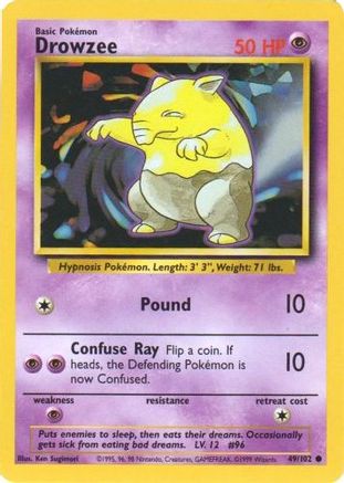 Drowzee - 049/102 - Base Set Normal