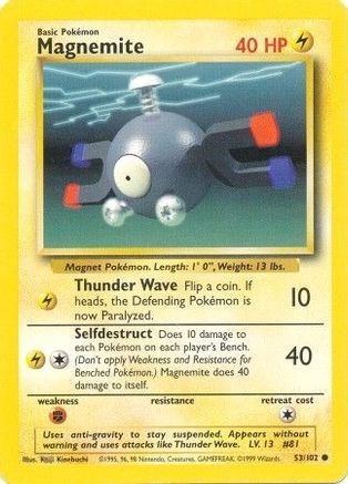 Magnemite - 053/102 - Base Set Normal