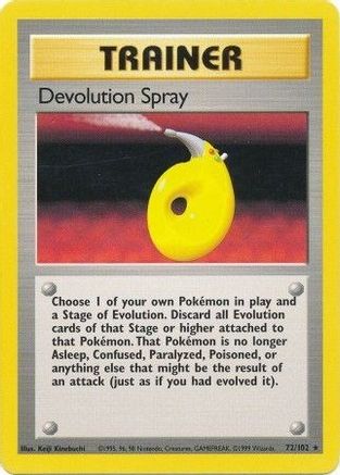 Devolution Spray - 072/102 - Base Set Normal