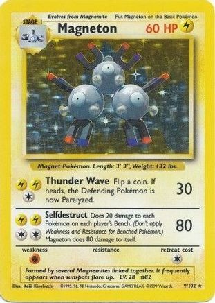 Magneton - 009/102 - Base Set Holofoil
