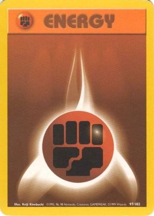 Fighting Energy - 097/102 - Base Set Normal