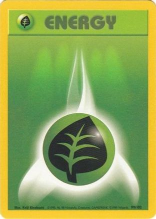 Grass Energy - 099/102 - Base Set Normal