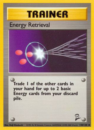 Energy Retrieval - 110/130 - Base Set 2 Normal