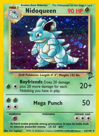 Nidoqueen - 012/130 - Base Set 2 Holofoil