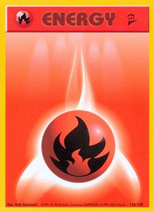 Fire Energy - 126/130 - Base Set 2 Normal