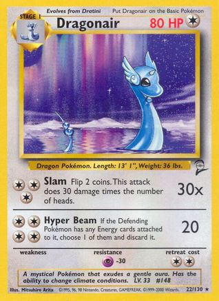 Dragonair 022/130 - Base Set 2 Normal - Rare