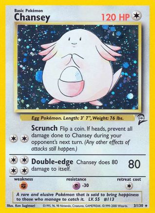 Chansey - 003/130 - Base Set 2 Holofoil - Holo Rare