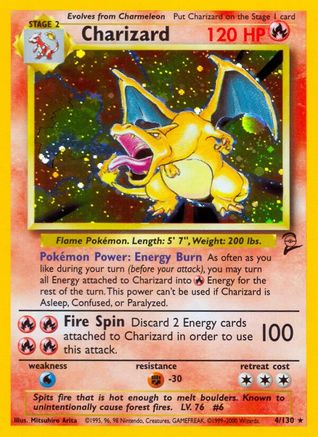 Charizard - 004/130 - Base Set 2 Holofoil - Holo Rare