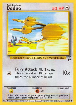Doduo - 072/130 - Base Set 2 Normal