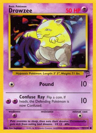 Drowzee - 073/130 - Base Set 2 Normal