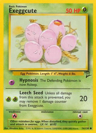 Exeggcute 074/130 - Base Set 2 Normal - Common
