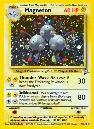 Magneton - 009/130 - Base Set 2 Holofoil