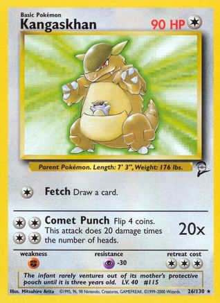 Kangaskhan - 026/130 - Base Set 2 Normal