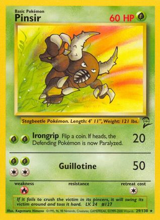 Pinsir - 029/130 - Base Set 2 Normal