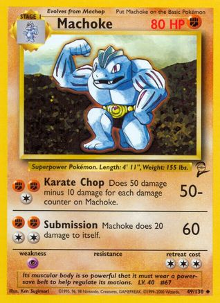 Machoke - 049/130 - Base Set 2 Normal