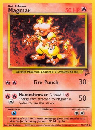 Magmar - 051/130 - Base Set 2 Normal