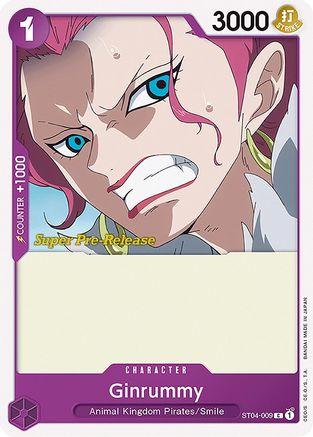 (ST04-009) Ginrummy - Super Pre-Release Starter Deck 4: Animal Kingdom Pirates Normal