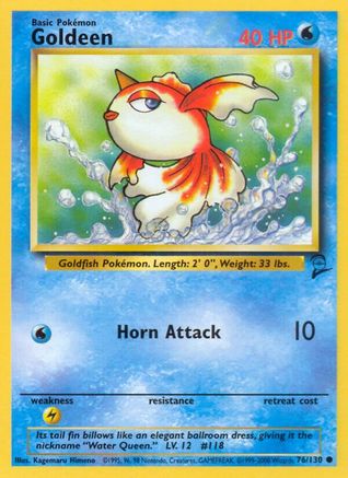 Goldeen - 076/130 - Base Set 2 Normal