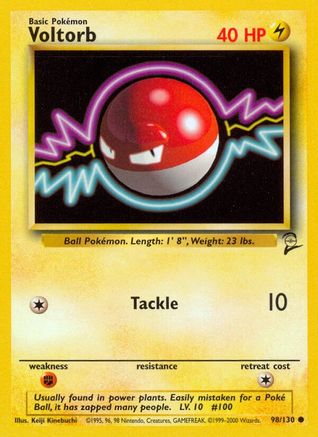 Voltorb - 098/130 - Base Set 2 Normal