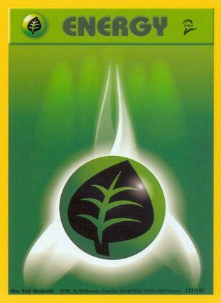 Grass Energy - 127/130 - Base Set 2 Normal
